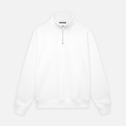 Толстовка на молнии унисекс FLOW, белая, размер 3XL/4XL