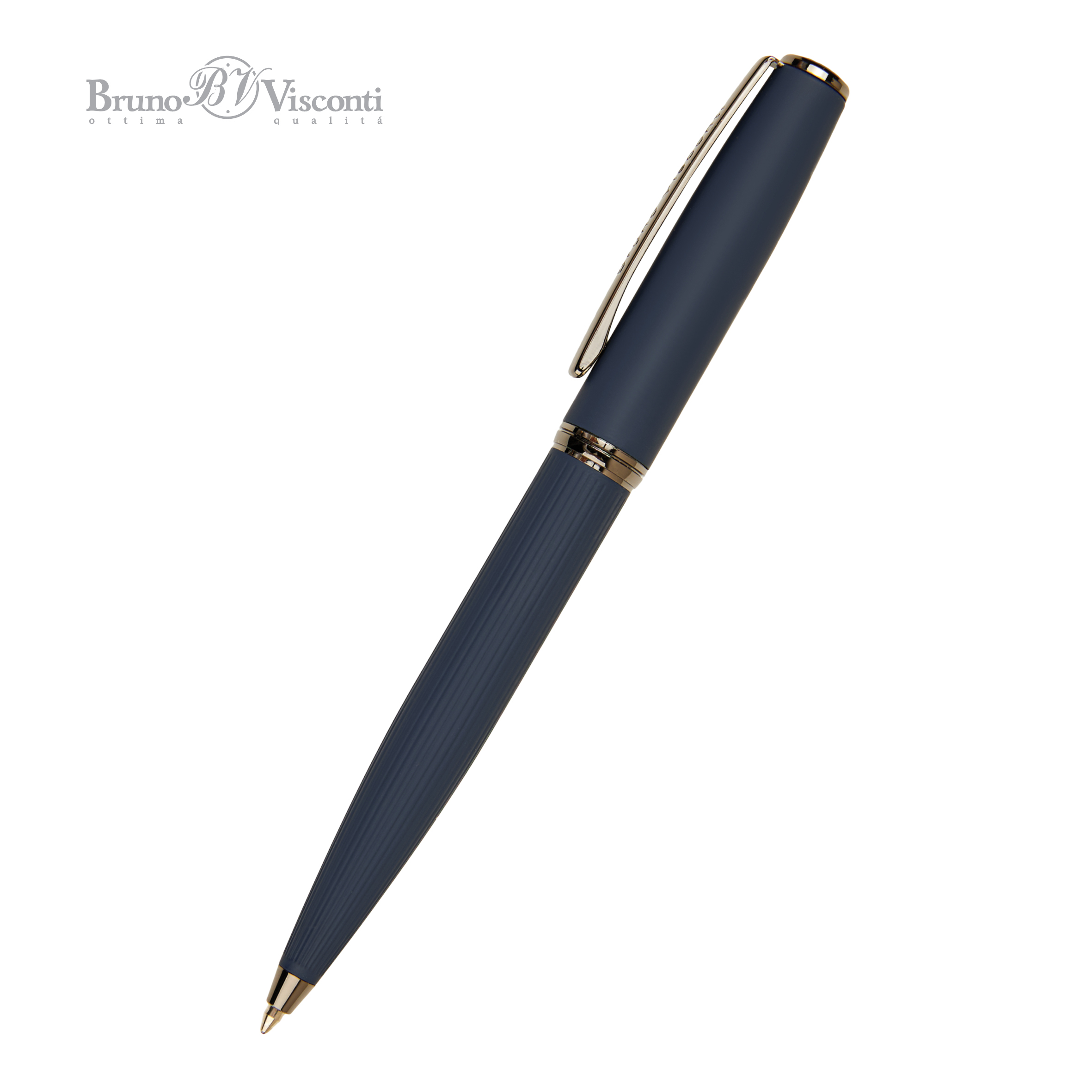 Ручка шариковая автоматическая BrunoVisconti® "SIDNEY" цвет корпуса синий 0.7 мм