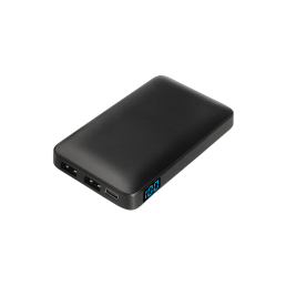 Внешний аккумулятор с цветной подсветкой Ancor Max 5000 mAh, черный