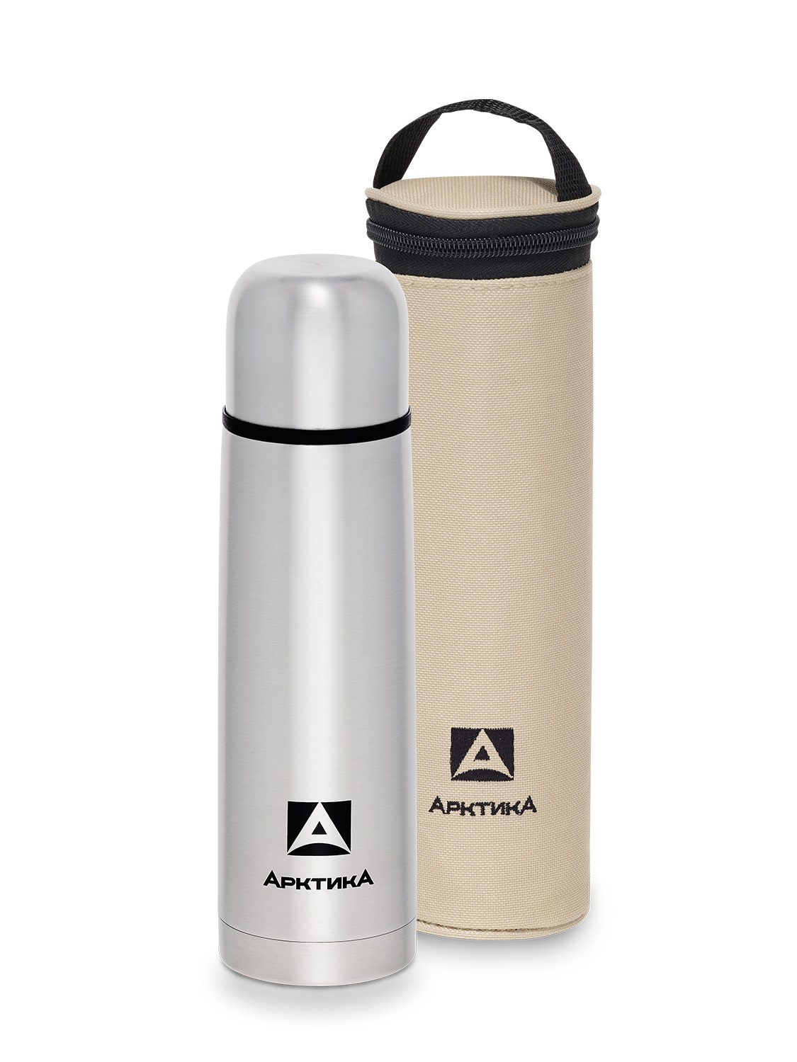 Термос с узким горлом и чехлом на 0.5л (уценка)