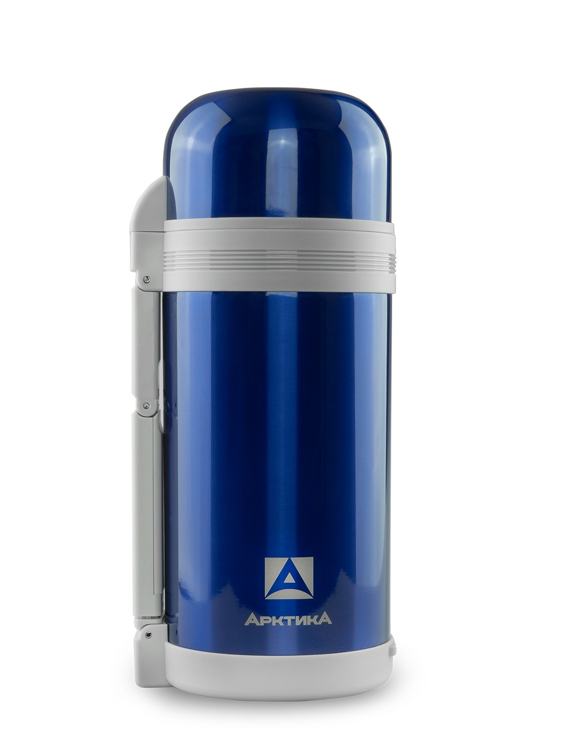 Синий универсальный термос на 1.2 литра (уценка)
