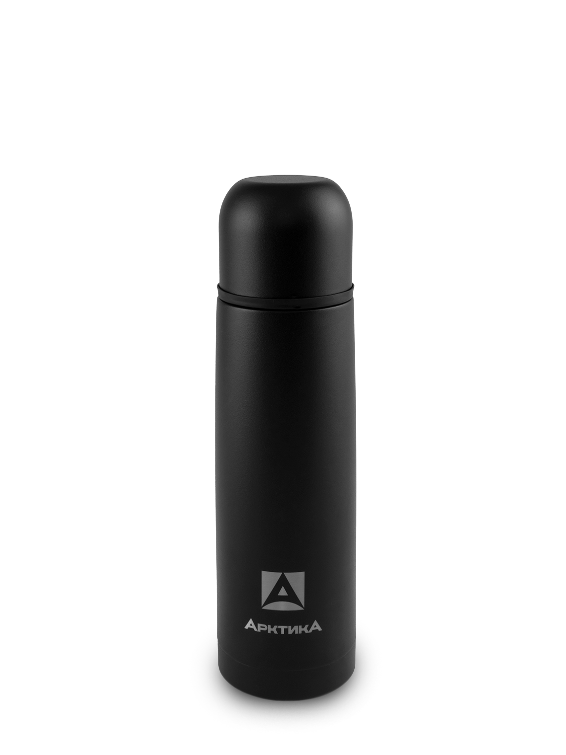 Матовый черный термос с узким горлом на 0.5л (уценка)