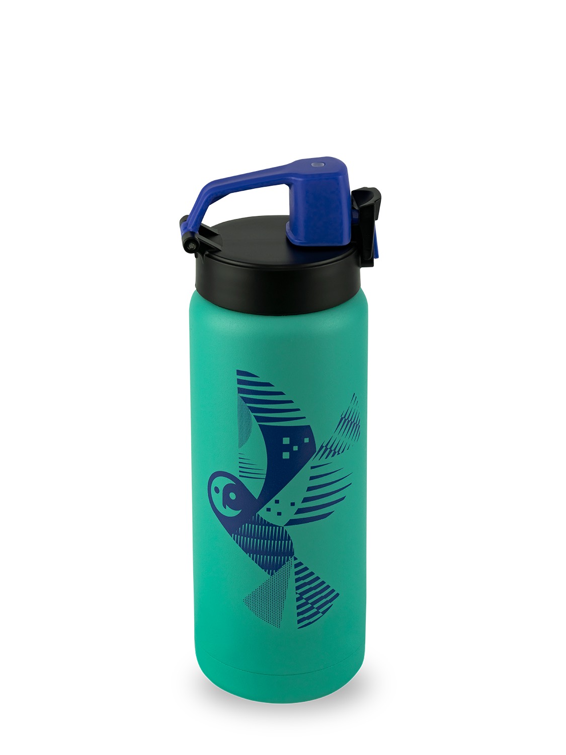 Бирюзовая термокружка 702 «сититерм» «Сова» на 0.5л