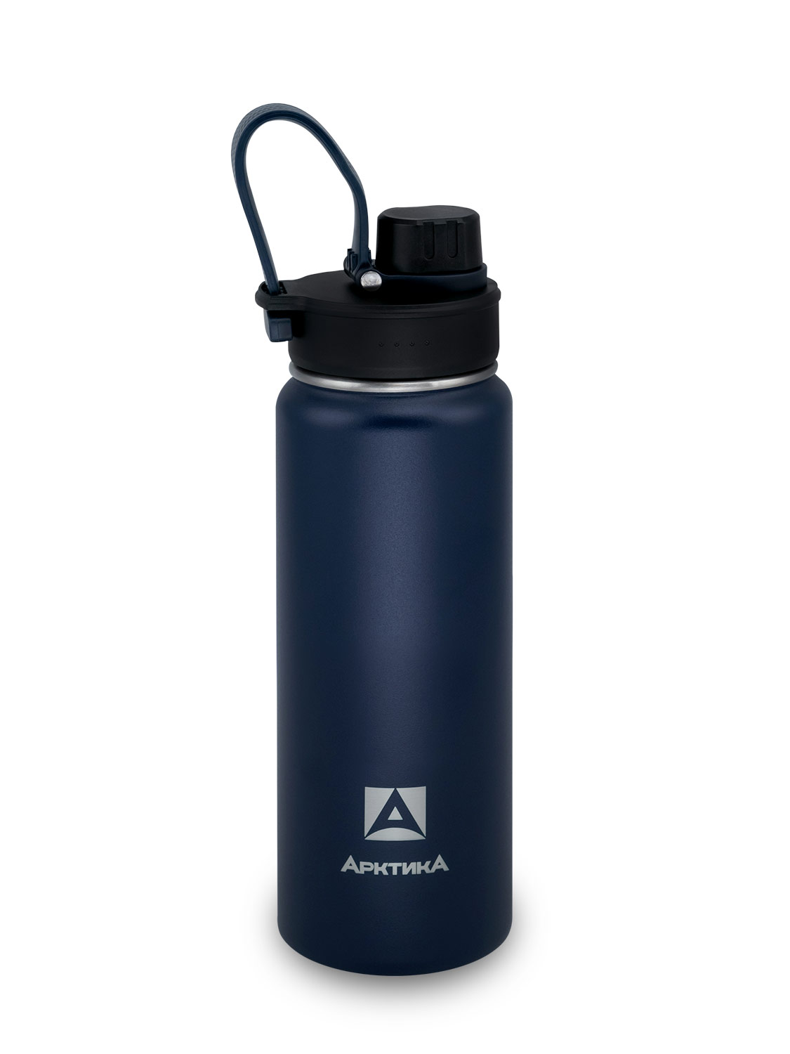 Синяя термокружка 708 + спортивная крышка на 0.53л