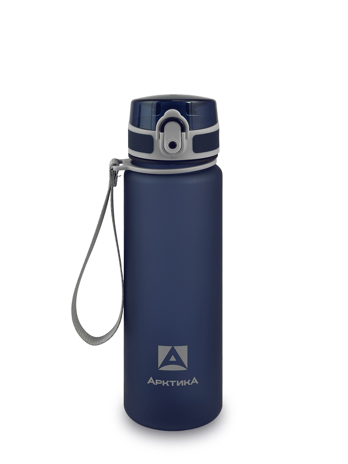 Питьевая бутылка 720 из тритана 0.5л, синяя матовая, с ситечком