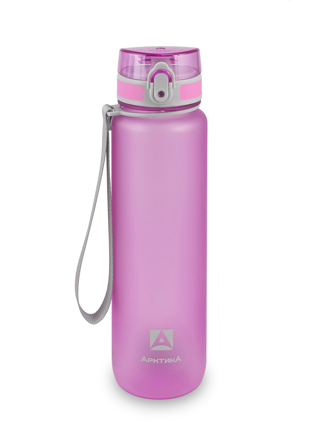 Питьевая бутылка 720 из тритана 1л, лавандовая матовая, с ситечком