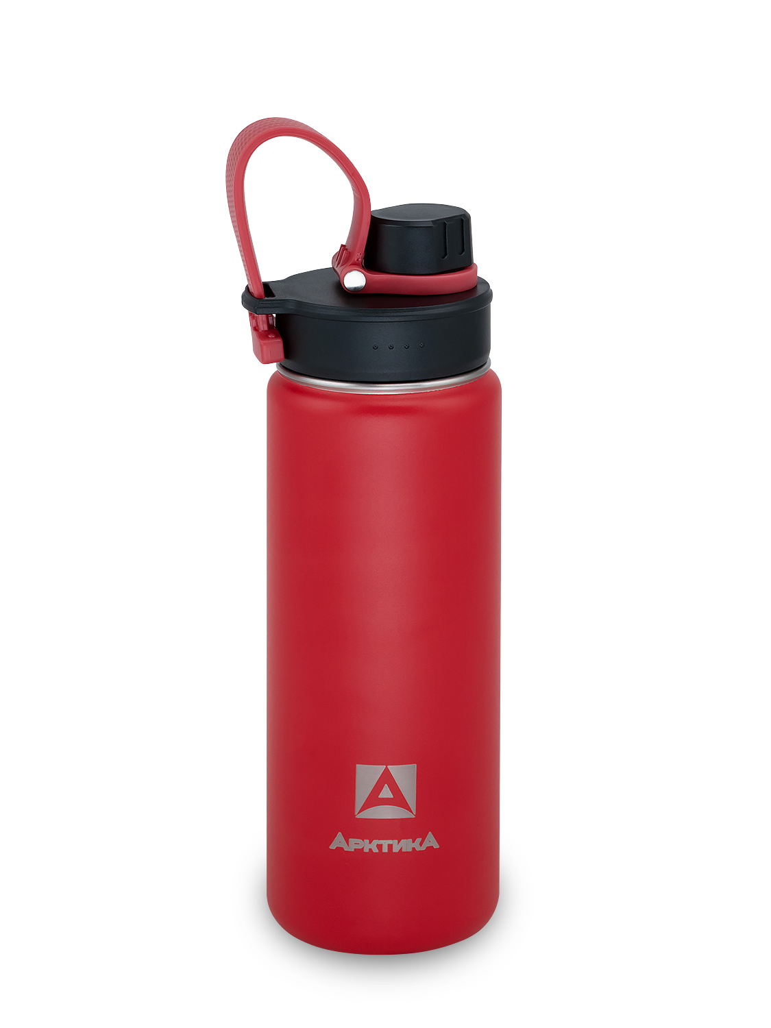 Красная термокружка 708 + спортивная крышка на 0.53л