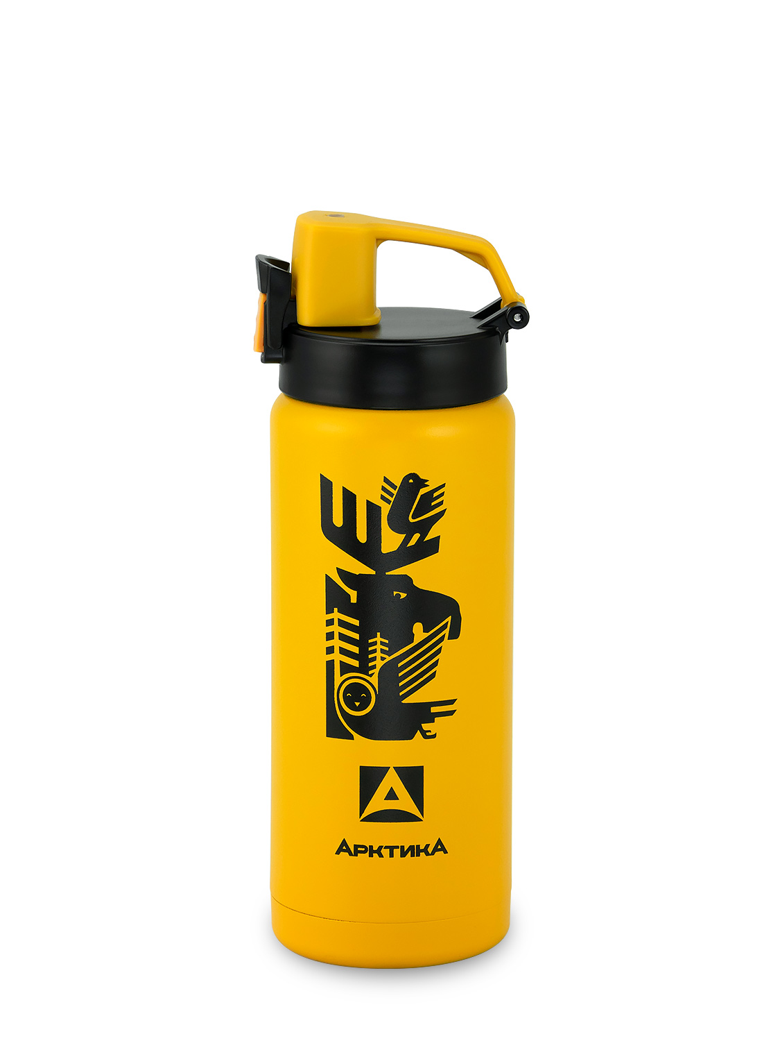 ЖЕЛТАЯ ТЕРМОКРУЖКА 702 «СИТИТЕРМ» «ЛОСЬ» НА 0.5Л