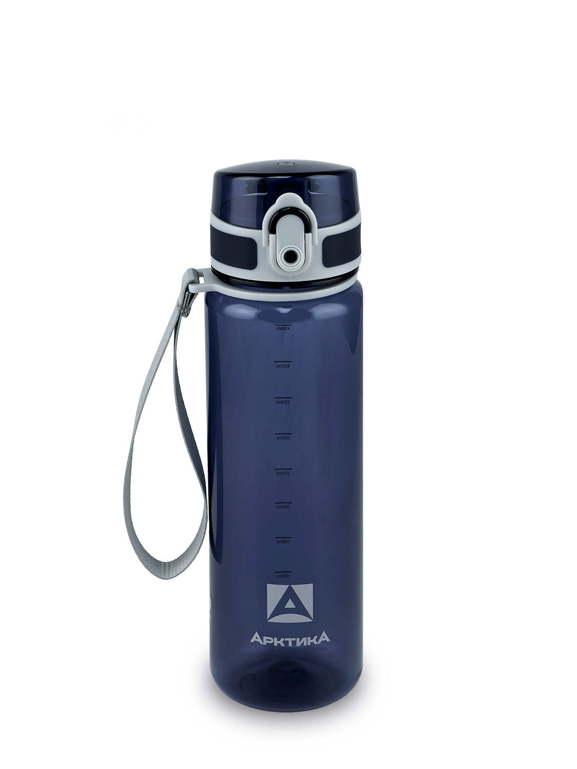Питьевая бутылка 720 из тритана 0.5л, синяя глянцевая, с ситечком