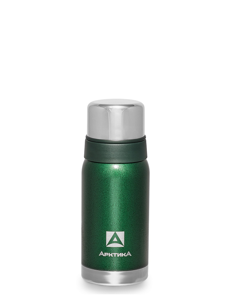 Зеленый термос с узким горлом на 0.5л (уценка)