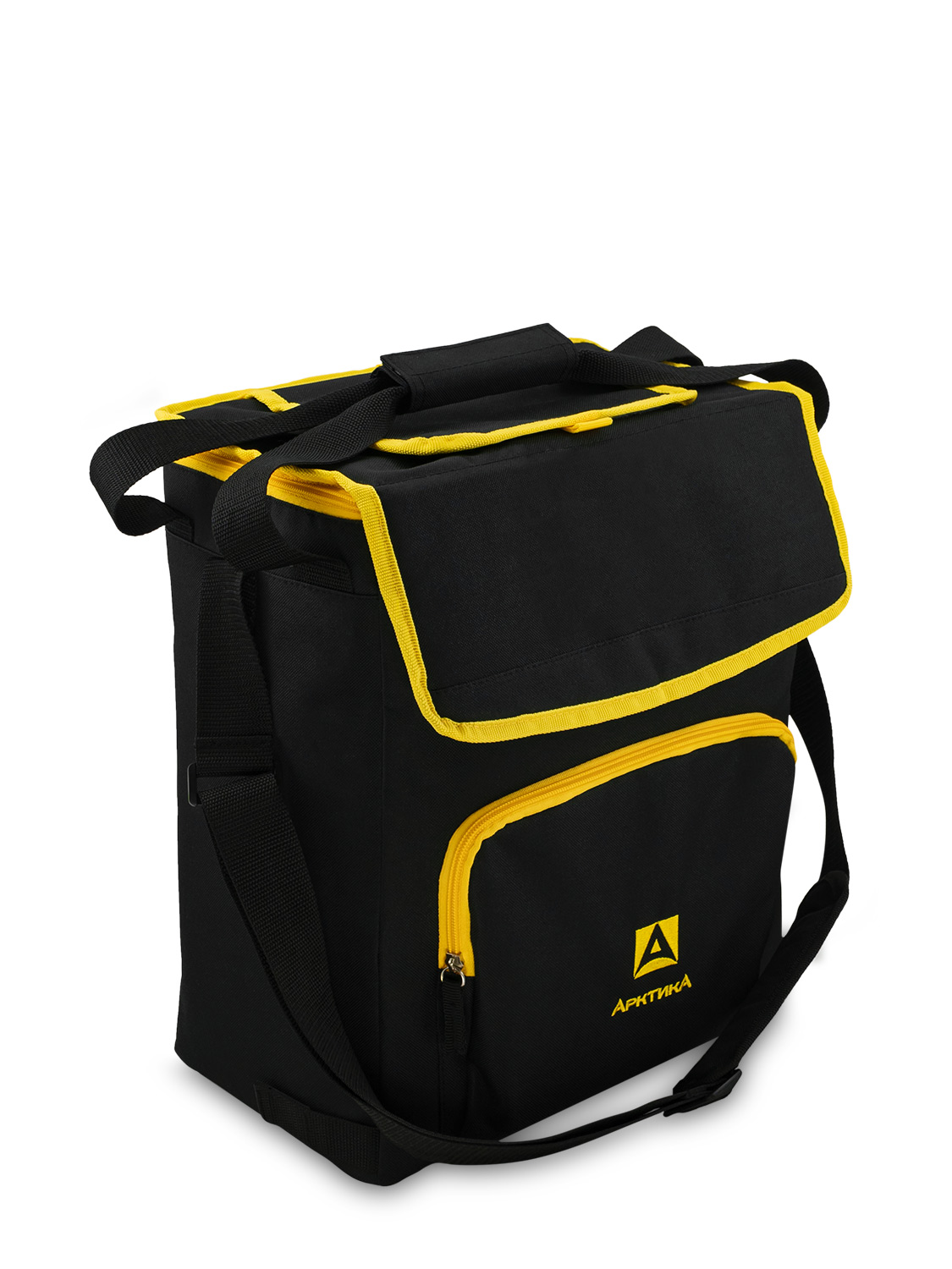 Черная сумка-холодильник 3000 классическая с люком на 20л