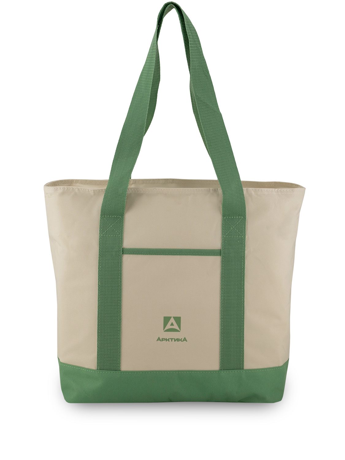 Термосумка шоппер 3400 зеленая на 17.5л