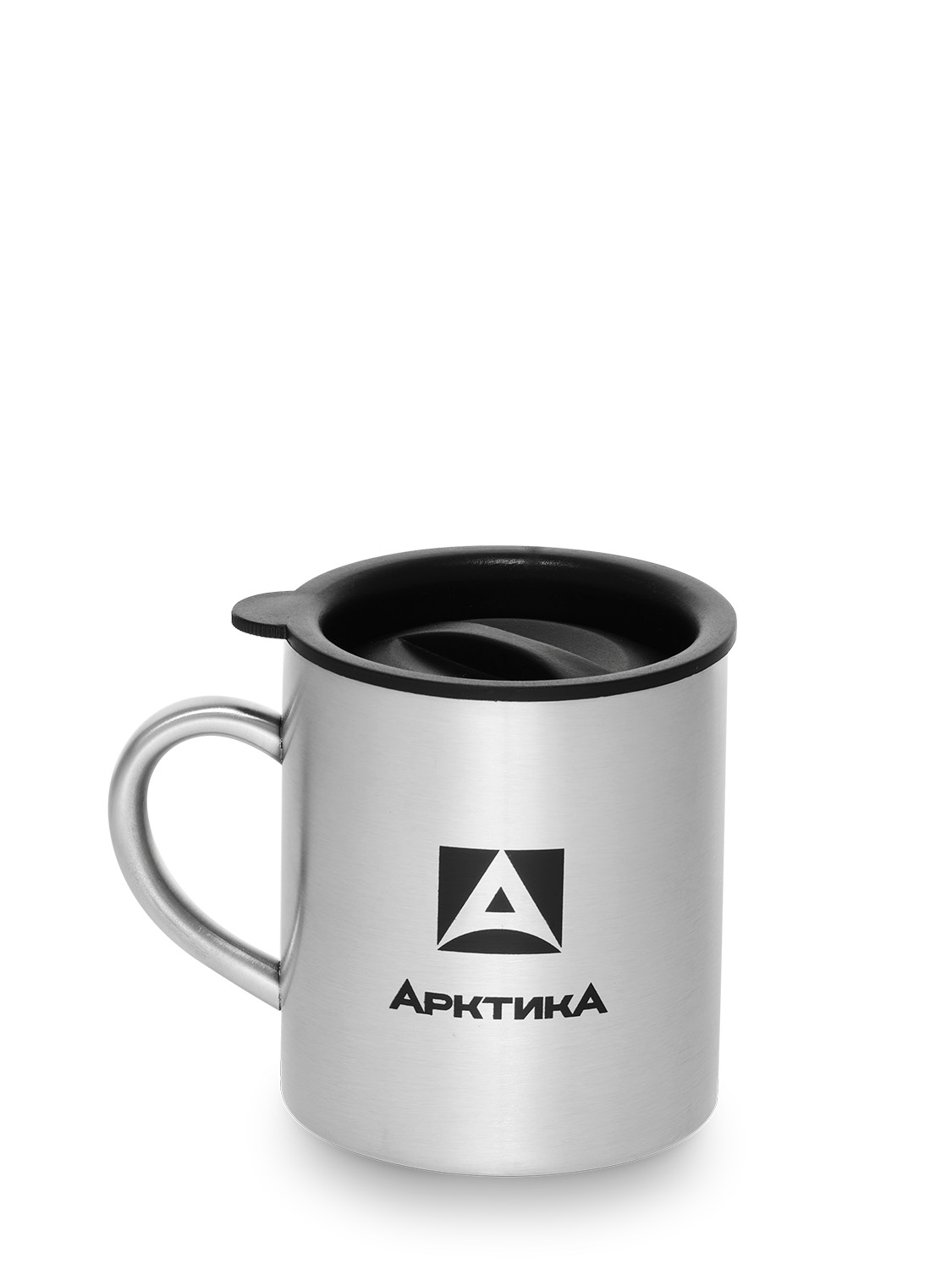 Термокружка 801 полированная с ручкой на 0.35л